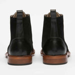 Charger l'image dans la galerie, Chaussures italiennes en cuir Palerme Home™ - Noir Mat