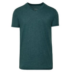 Charger l'image dans la galerie, T-shirt col V vert foncé chiné