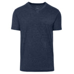 Charger l'image dans la galerie, T-shirt col V en chiné marine