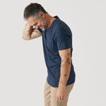 Charger l'image dans la galerie, Lot de 3 cols V en chiné bleu