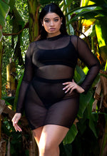 Charger l'image dans la galerie, Robe de Plage uniquement Dillon Mesh - Noir