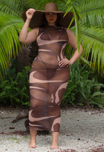 Charger l'image dans la galerie, Robe de Plage Adonis Sheer - Multi Mocha