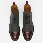 Charger l'image dans la galerie, Chaussures italiennes en cuir Palerme Home™ - Gris & marron