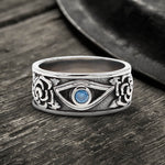 Charger l'image dans la galerie, Eye And Rose Stainless Steel Goth Ring | Gthic.com