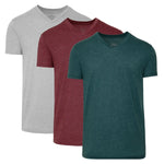 Charger l'image dans la galerie, Pack de 3 cols en V en chiné foncé