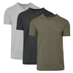 Charger l'image dans la galerie, Pack de 3 col en V gris chiné