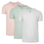 Charger l'image dans la galerie, Pack de 3 cols en V en chiné clair