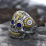 Charger l'image dans la galerie, Kapala Bague tête de mort en acier inoxydable