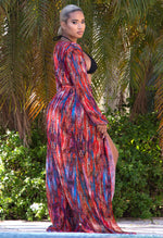 Charger l'image dans la galerie, Achilles Sheer Cover Up - Multi Cheetah