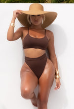 Charger l'image dans la galerie, Orion Ribbed Bikini - Chocolate