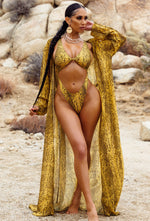 Charger l'image dans la galerie, Achilles Sheer Cover Up - Mustard Snake