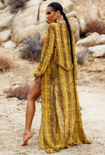 Charger l'image dans la galerie, Achilles Sheer Cover Up - Mustard Snake