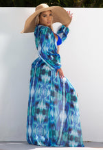 Charger l'image dans la galerie, Achilles Sheer Cover Up - Blue Multi