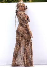 Charger l'image dans la galerie, Demi Mesh Cover Up - Leopard