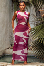 Charger l'image dans la galerie, Mateo Sheer Cover Up - Tahitian Wine