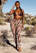 Charger l'image dans la galerie, Niccolo 3 Piece Pants Set - Mocha Latte Zebra