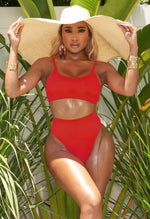 Charger l'image dans la galerie, Orion Ribbed Bikini - Red