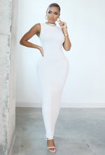 Charger l'image dans la galerie, Matte Basix Sculpt Sleeveless Maxi Dress - Bone