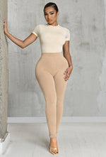 Charger l'image dans la galerie, Matte Basix Sculpt Leggings - Beige