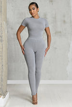 Charger l'image dans la galerie, Matte Basix Sculpt Leggings - Light Grey