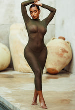 Charger l'image dans la galerie, Tyler Sheer Cover Up - Olive