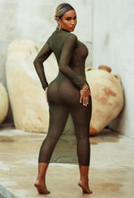 Charger l'image dans la galerie, Tyler Sheer Cover Up - Olive