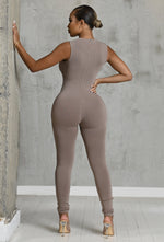 Charger l'image dans la galerie, Matte Basix Sculpt Jumpsuit - Nude