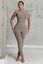 Charger l'image dans la galerie, Matte Basix Sculpt Jumpsuit - Nude