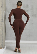 Charger l'image dans la galerie, Matte Basix Sculpt Leggings - Chocolate