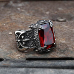 Charger l'image dans la galerie, Bague classique à griffes en acier inoxydable et CZ