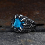 Charger l'image dans la galerie, Bague en acier inoxydable CZ Cool Dragon Claw