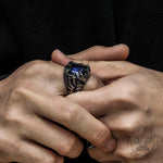 Charger l'image dans la galerie, Bague en acier inoxydable CZ Cool Dragon Claw