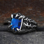 Charger l'image dans la galerie, Bague en acier inoxydable CZ Cool Dragon Claw