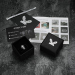 Charger l'image dans la galerie, Bague en acier inoxydable avec croix et cercueil