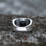 Charger l'image dans la galerie, Croix gothique Fleury Bague en acier inoxydable CZ