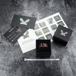 Charger l'image dans la galerie, Croix gothique Fleury Bague en acier inoxydable CZ