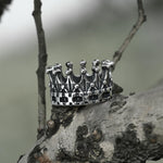 Charger l'image dans la galerie, Gothic Crown Stainless Steel Punk Ring 01 | Gthic.com