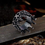Charger l'image dans la galerie, Couronne gothique Bague punk en acier inoxydable