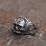Charger l'image dans la galerie, Gothic Tooth Fairy Stainless Steel Skull Ring - GTHIC