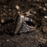 Charger l'image dans la galerie, Bague crâne de vampire cercueil en acier inoxydable