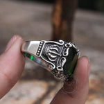 Charger l'image dans la galerie, Couronne gothique Bague en acier inoxydable CZ