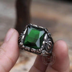 Charger l'image dans la galerie, Couronne gothique Bague en acier inoxydable CZ