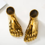 Charger l'image dans la galerie, Vase abstrait de pied humain en céramique