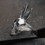 Charger l'image dans la galerie, Bague en acier inoxydable tête de lapin crâne de lapin