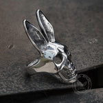 Charger l'image dans la galerie, Bague en acier inoxydable tête de lapin crâne de lapin