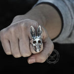 Charger l'image dans la galerie, Bague en acier inoxydable tête de lapin crâne de lapin