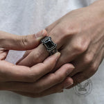 Charger l'image dans la galerie, Bague Vintage Croix en acier inoxydable avec pierres précieuses