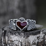 Charger l'image dans la galerie, Bague Vintage Heart en acier inoxydable