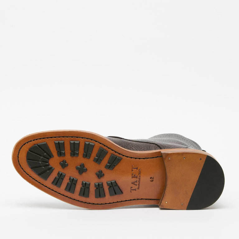 Chaussures italiennes en cuir Palerme Home™ - Marron foncé
