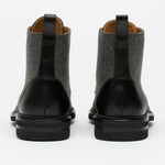 Charger l&#39;image dans la galerie, Chaussures italiennes en cuir Palerme Home™ - Gris foncé &amp; noir
